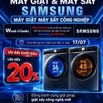 Máy giặt máy sấy công nghiệp Samsung x Wash Friends